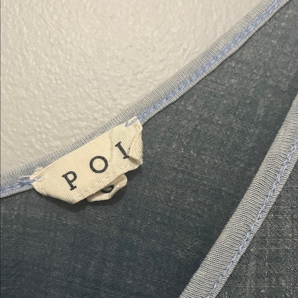 NEW POL Blue Ruffled Tunic Dress - Picture 4 of 5